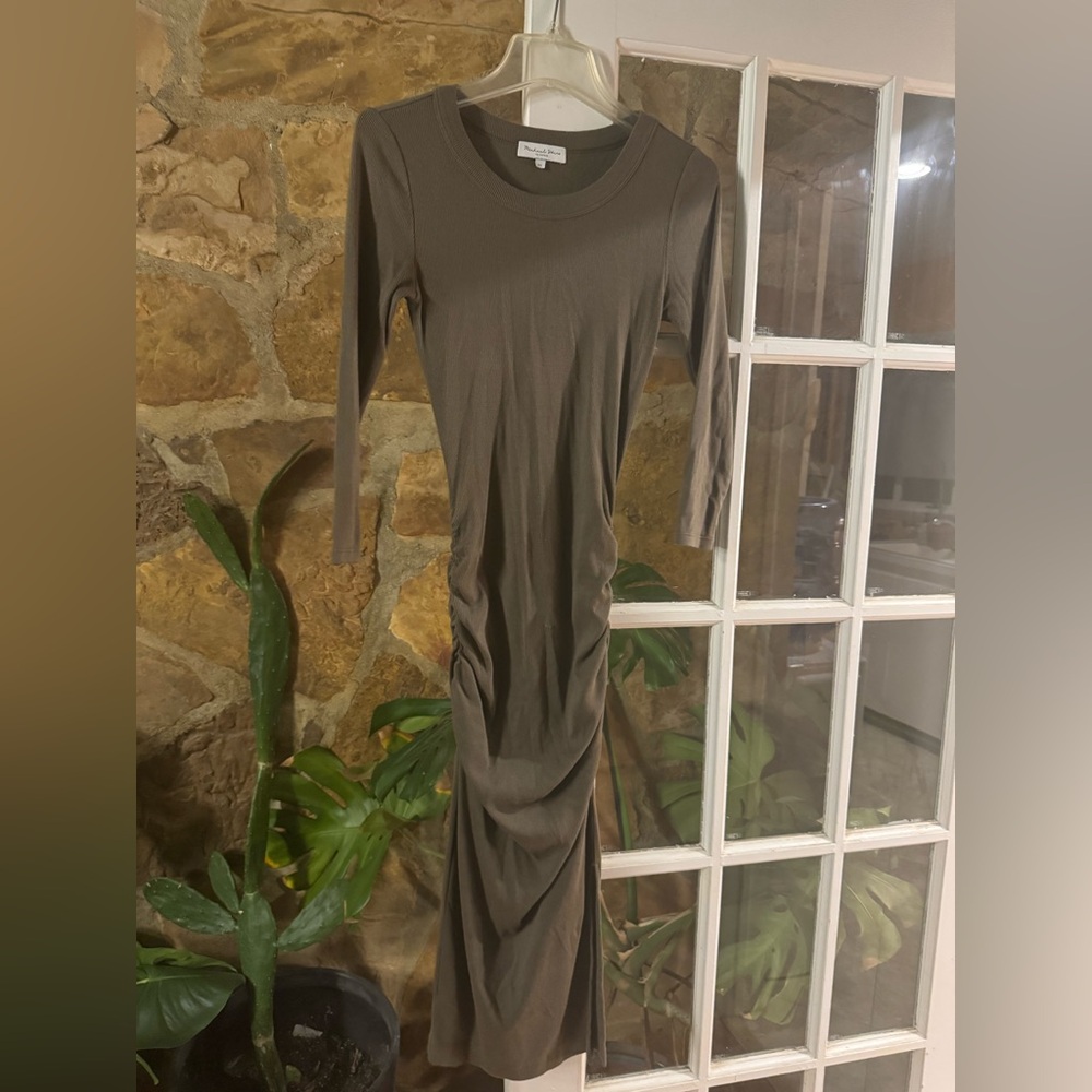 Michael Stars Olive Jersey Dress XS